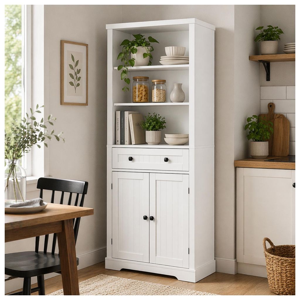 Buffetschrank Thekla Landhausstil Weiß Produktbild 