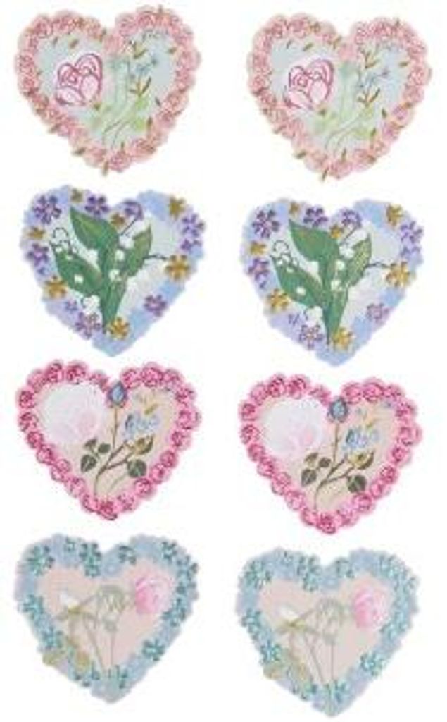 Kartenset La Vie en Rose, HerzenMIX, 8 Karten, 8 Umschläge, Immagine del prodotto 