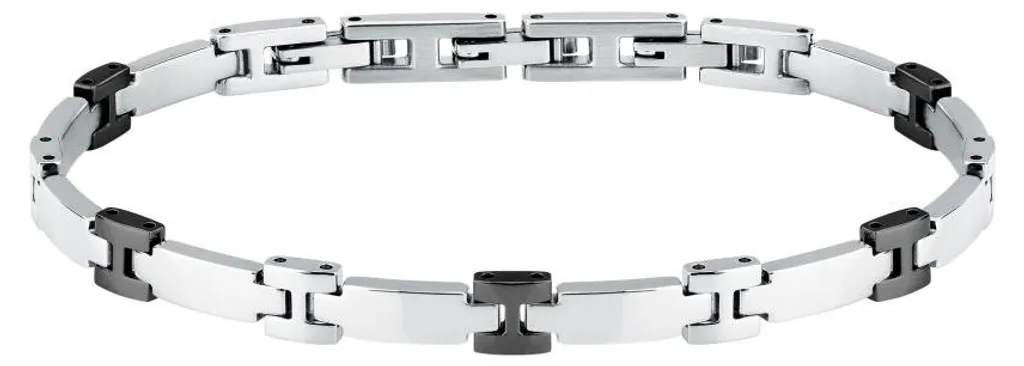 Bracelet en Acier pour Homme Style Gourmette Bicolore Chic et Robuste