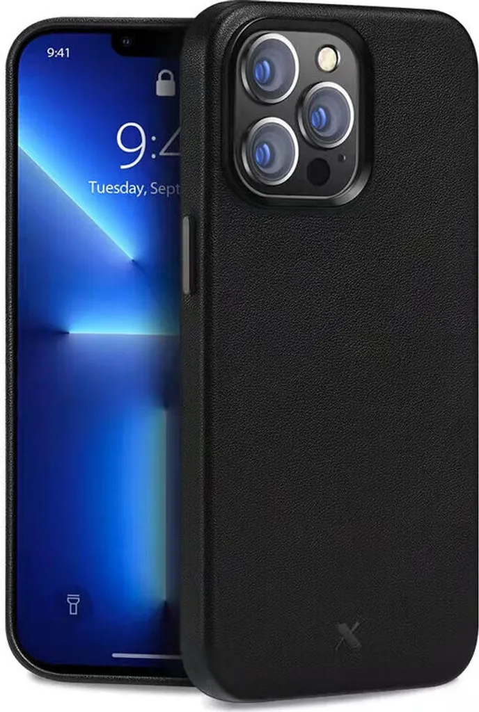 Coque iPhone 16 nevox StyleShell Pro Noire - Étui de Protection Rigide