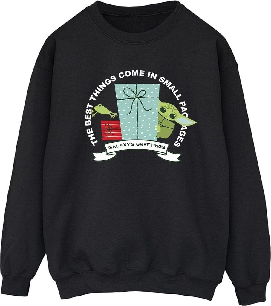 Star Wars - "The Mandalorian Galaxy's Greetings" Sweatshirt für Damen BI39966 (3XL) (Schwarz)