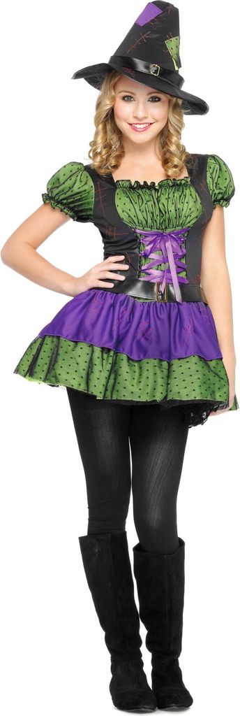 Hexenkostüm Kindergröße: 146-152