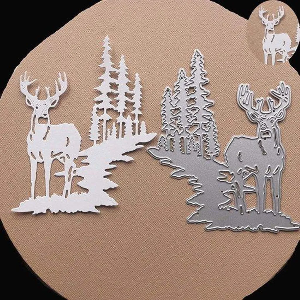 Dies de Découpe Métal pour Scrapbooking Noël et Carterie Créative DIY