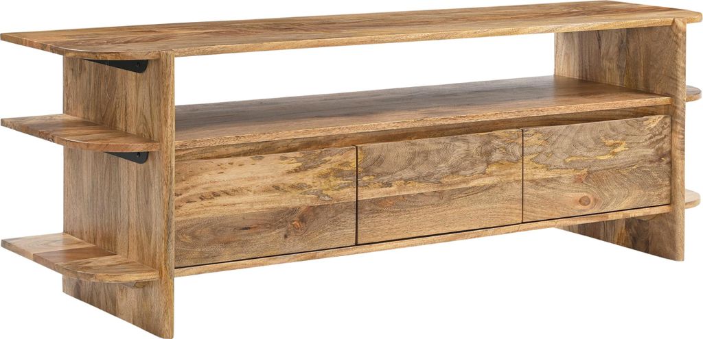 TV Schrank Jade Mangoholz Natur, Masse:150 cm x 40 cm