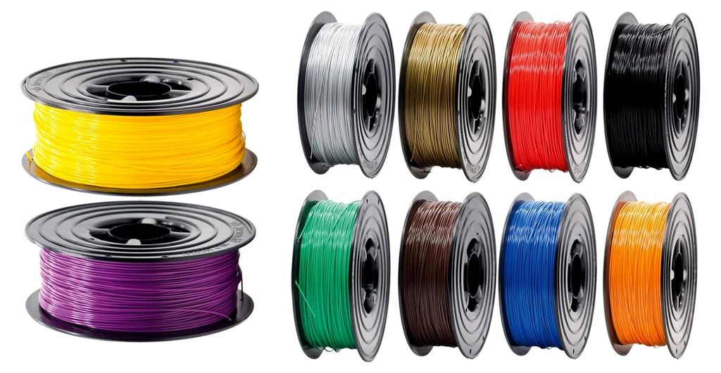 PLA Filament 1,75mm 3D Drucker oder Stift Set 10x 1Kg in verschiedenen Farben
