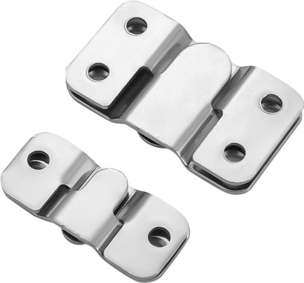 INF 20 Stück Z-Clips Bildaufhänger aus Edelstahl mit Schrauben, Groß