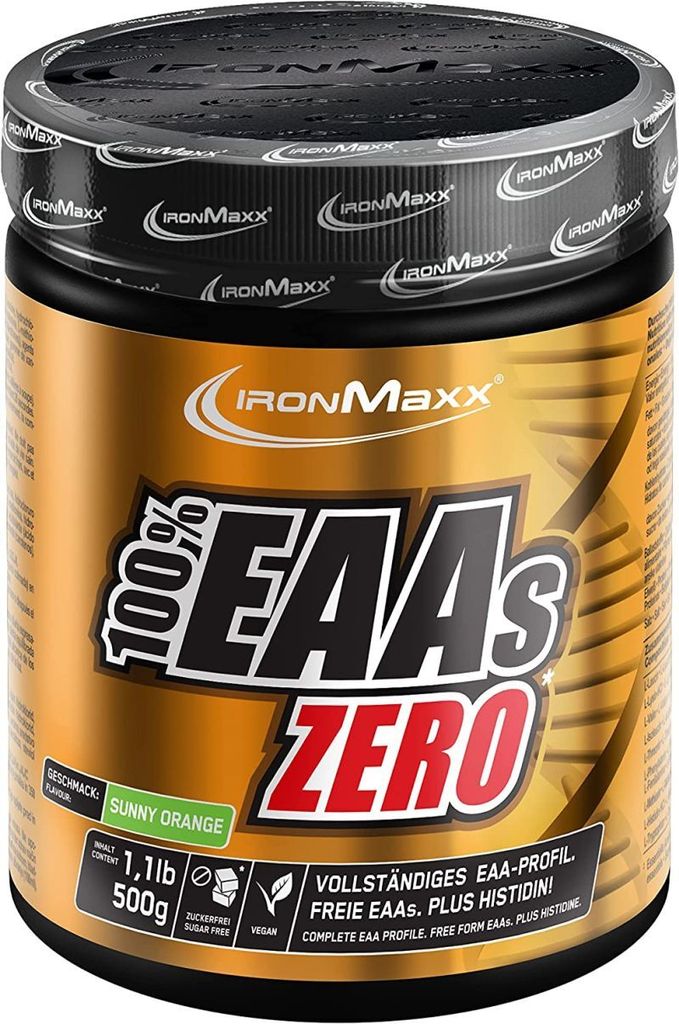 IronMaxx 100% EAAs Zero - 500 g Sunny Orange