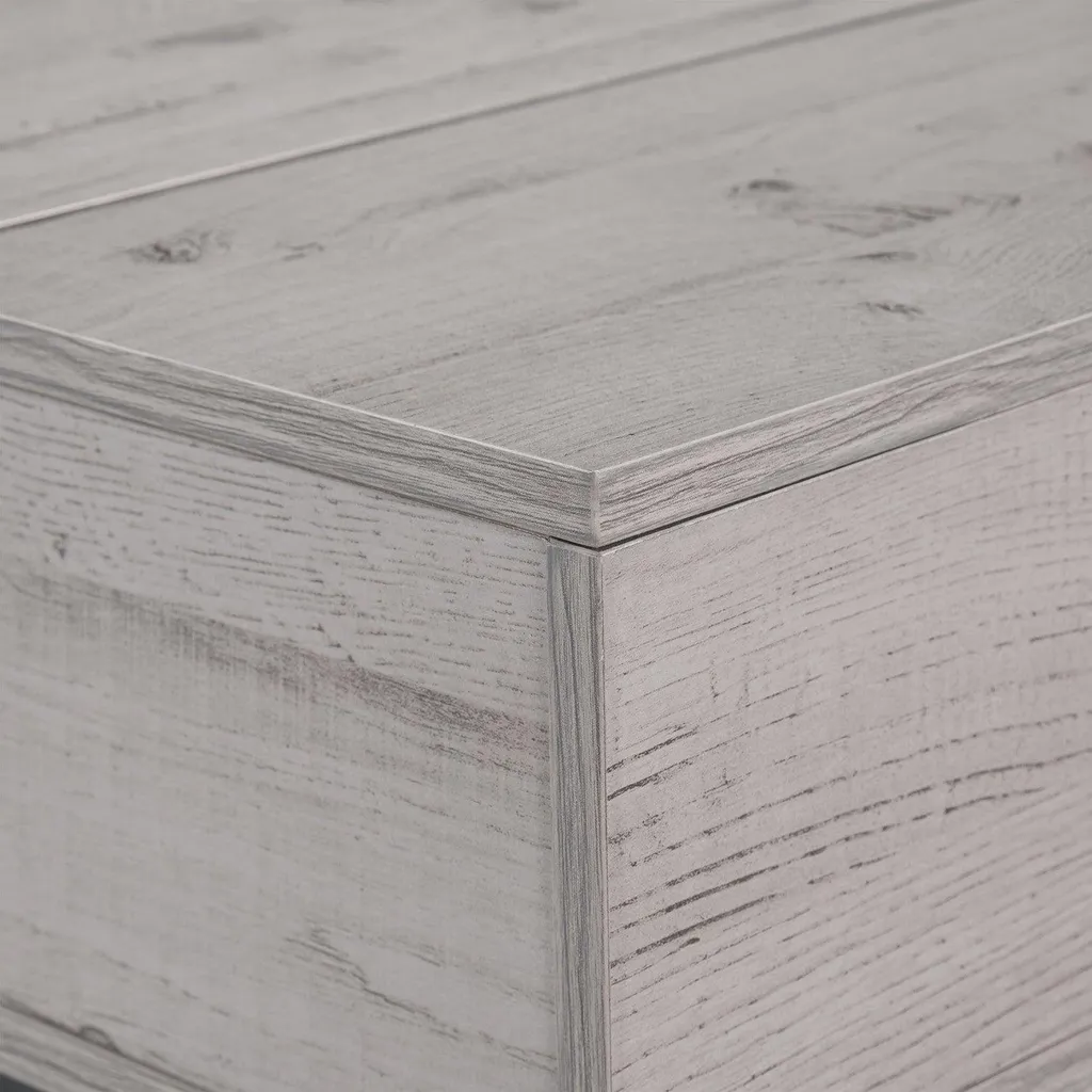 Table basse à plateau relevable bois et métal noir modèle XL Loft - 8