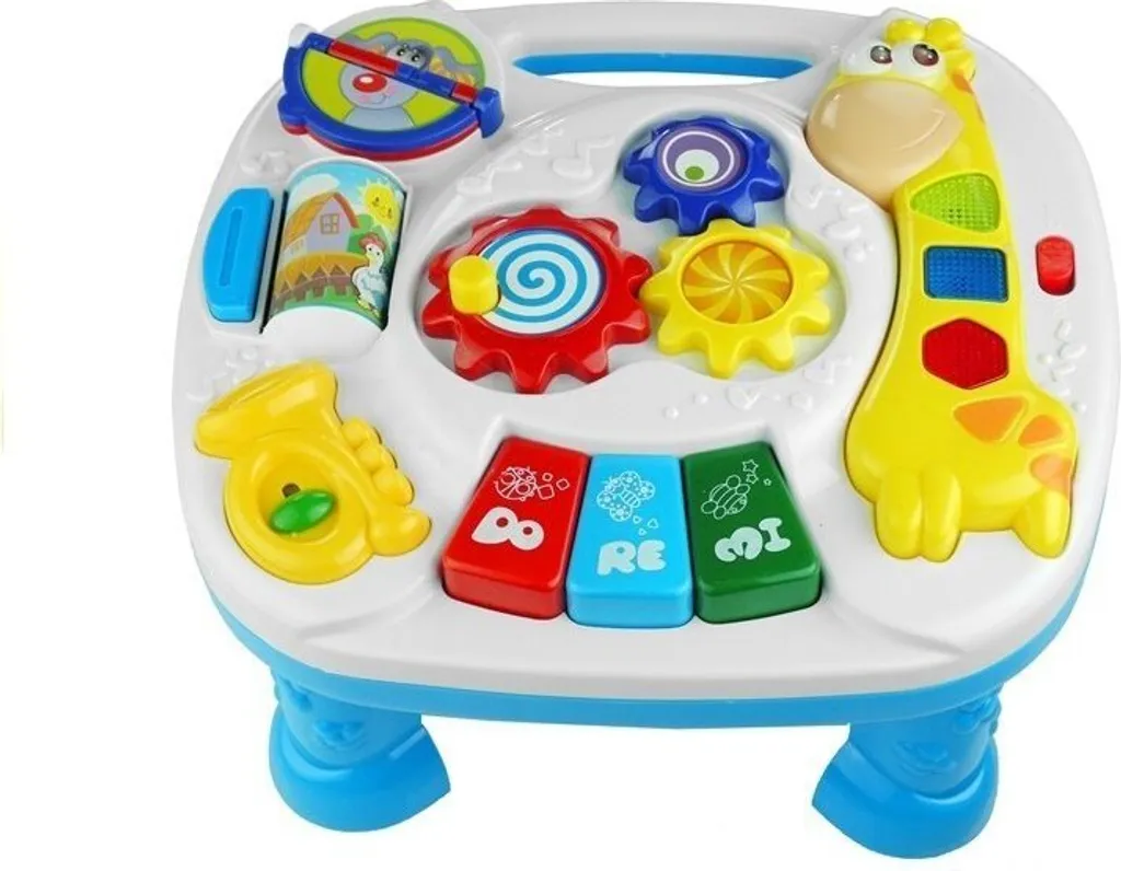 Tableau enfant et table de jeu réversible avec compartiments de rangement
