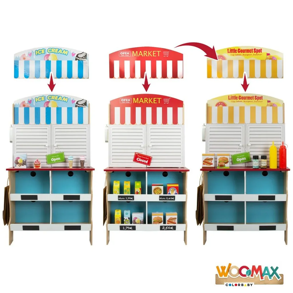 Cuisine Play & Learn 109cm avec effets interactifs et design bois