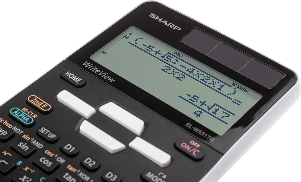 Calculatrice Sharp EL-W531 TG WH blanche avec WriteView pour le collège - 8