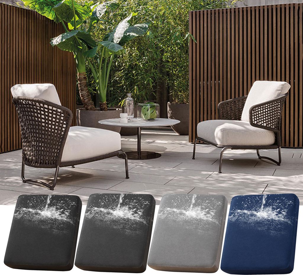Only Choice Wasserdichte Outdoor-Kissenbezüge – 14-teilig, Für 6-Sitzer Gartenmöbel, Mit Reißverschluss