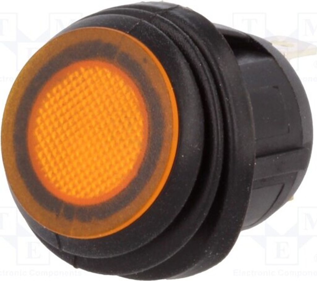 1x gelb LED 14VDC 50mΩ R13-112B8-02-BBY Wippsc Pos: 2 20A/14VDC IP65 OFF-ON