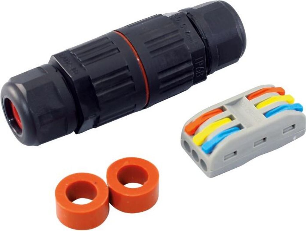 Kabelverbinder Wasserdicht IP68 3polig Verbindungsbox Produktbild 