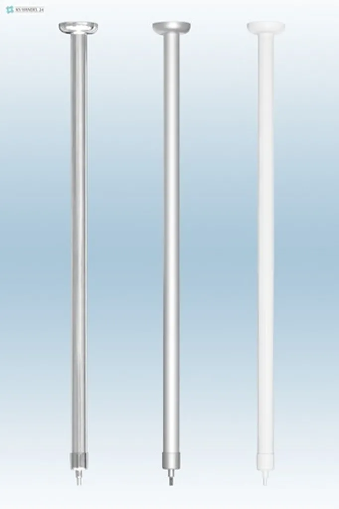 Supporto Doccia Soffitto 120 cm Bianco Alluminio | Design e Stabilità - 2