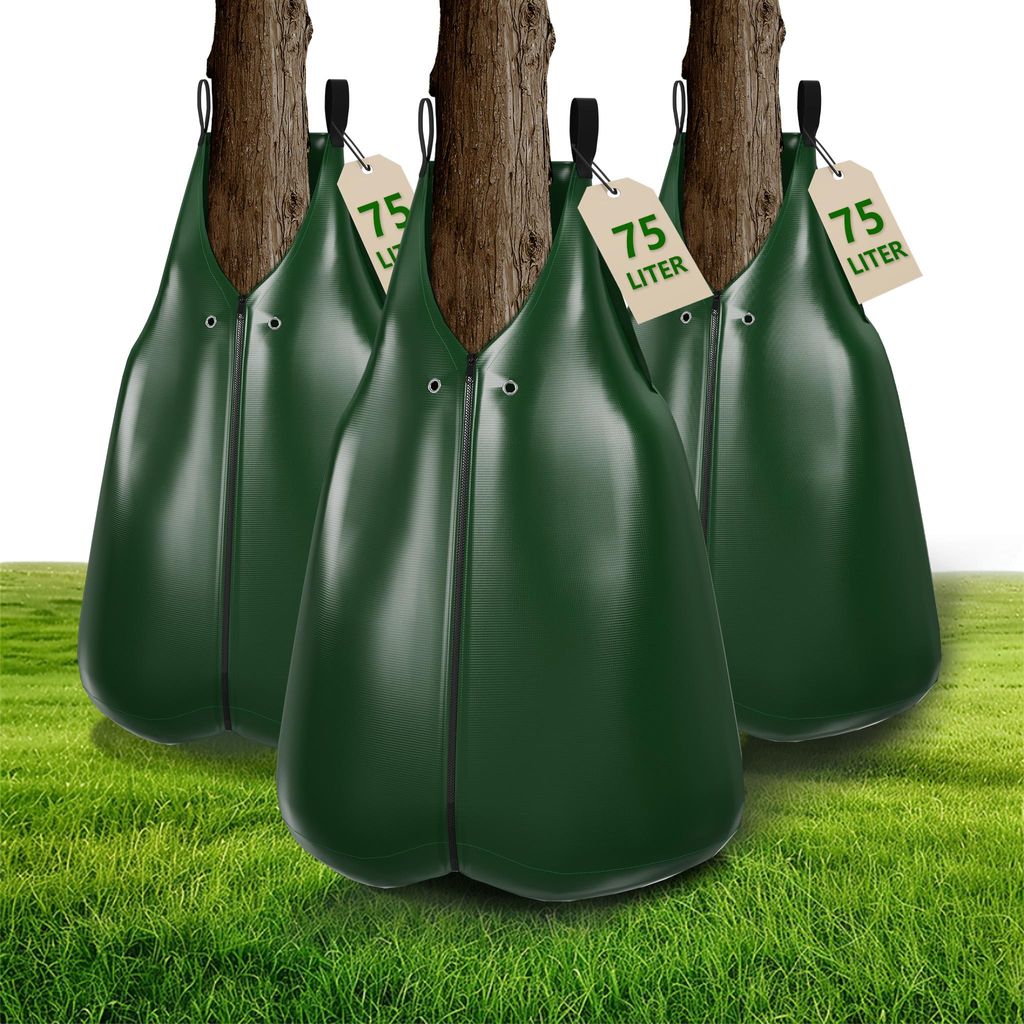 Sessamen-LP 3er Set 75 L Baumbewässerungsbeutel, PVC-Tasche langlebig, Garten-Bewässerungssystem mit Einfüllöffnung Ø 8,5 cm Robust und Wetter...