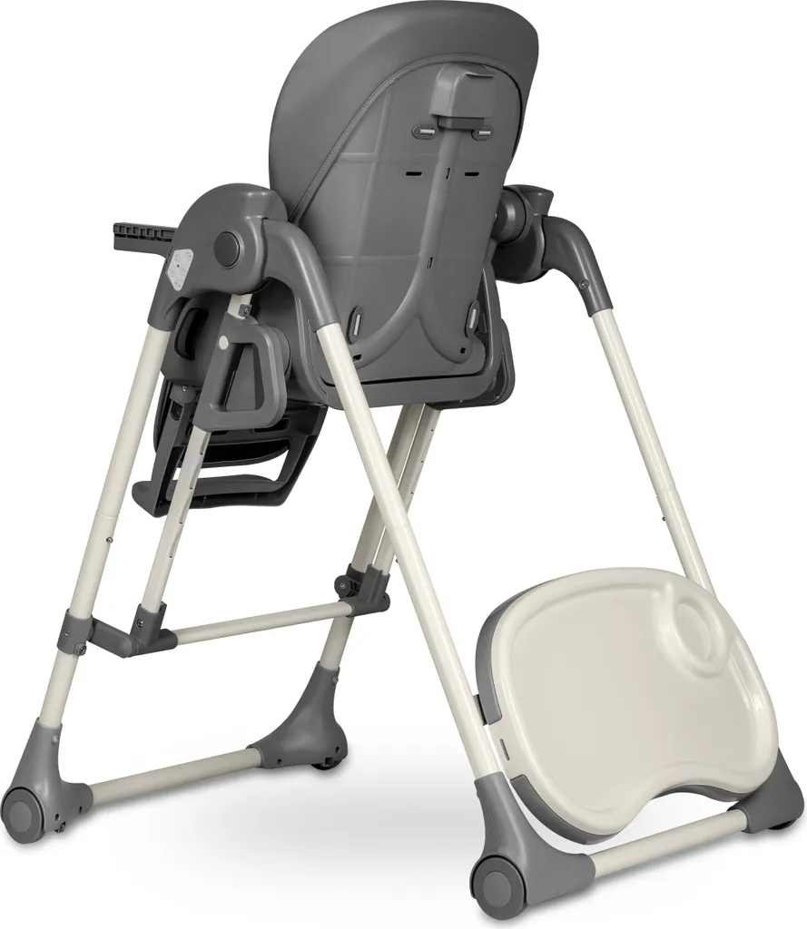 Chaise Haute Bébé Évolutive LIONELO Laurice Grise Réglable et Inclinable - 14