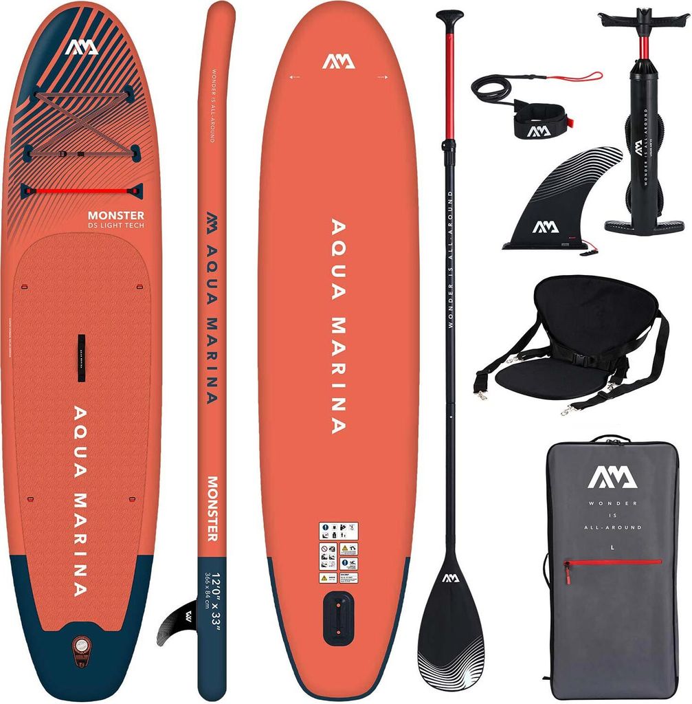 Aqua Marina Monster 12'0" SUP Brett BT-23MOP SITZ KAJAK