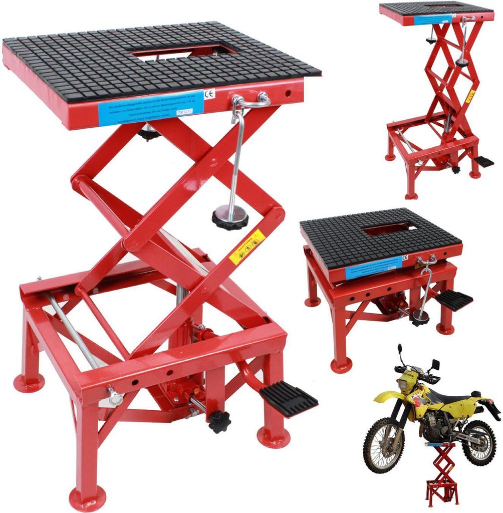 Motorradheber 135 kg Motorrad Hebebühne 340 - 870 mm Produktbild 1