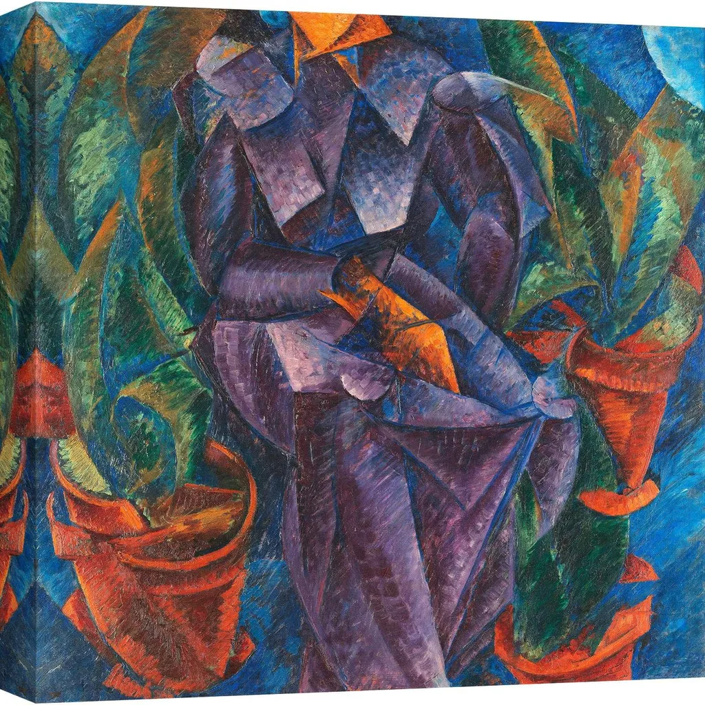 Quadro Umberto Boccioni 50x50 - Stampa su Tela Costruzione a Spirale
