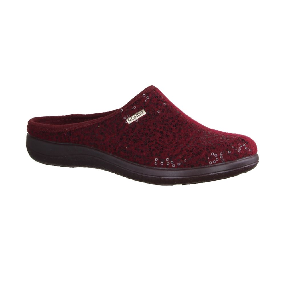 Rohde Bari Damenschuhe Pantoletten Rot Freizeit Produktbild 