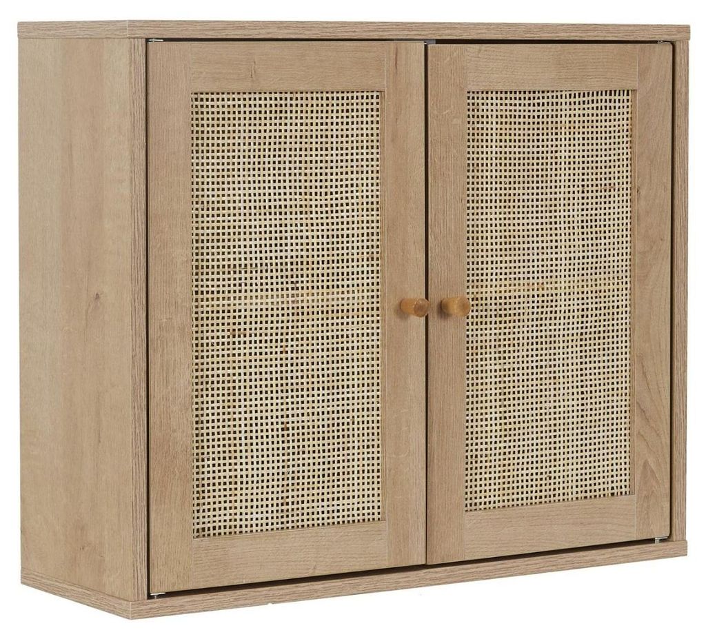 HowHomely | Badezimmerschrank - Badschrank - braun - 60 x Produktbild 