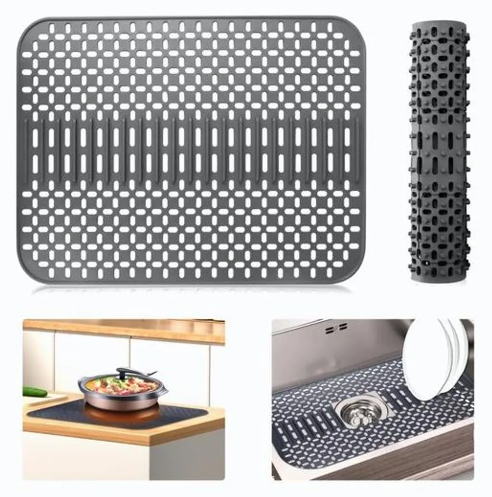 Tapis de Cuisine Silicone Antidérapant : Fini l'Humidité sur le Comptoir