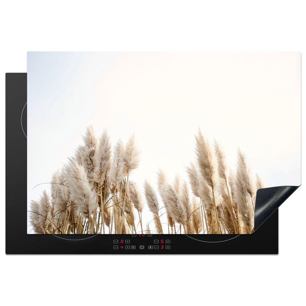 KitchenYeah Herdabdeckplatte Körnung - Himmel - Pastell , 77x51cm, Küche Deko, Glaskeramikkochfeld Herdabdeckung, Abdeckplatte fùr Kochfeld