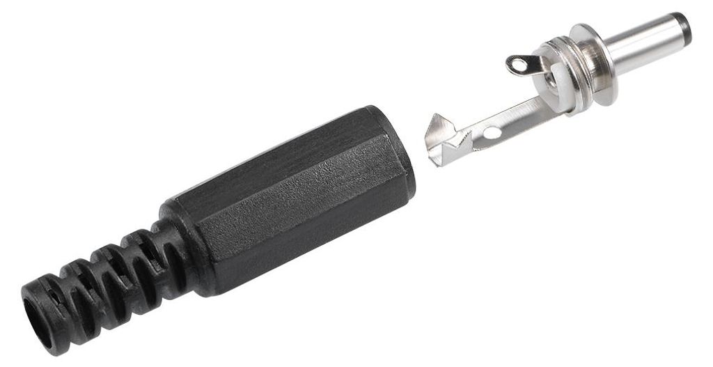 10 Stš¹ck DC Stecker Adapter, 3.5x1.1mm Strom Kabel Verbinder, Schwarz