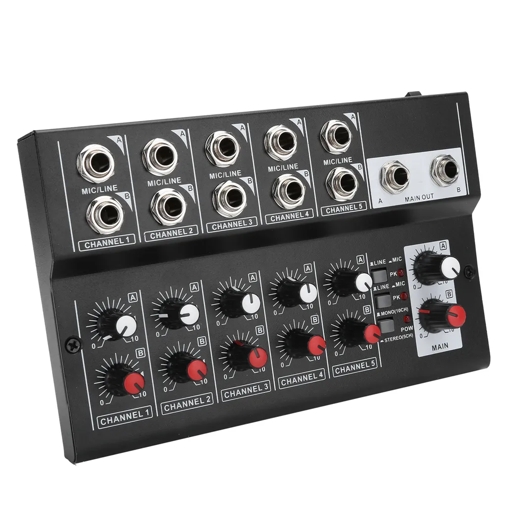 Table de mixage audio 10 canaux stéréo console Pro-Mix 10 noir portable