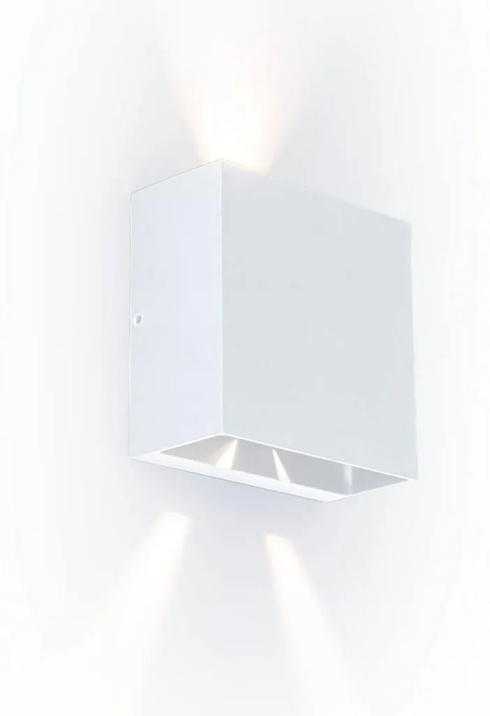 Applique murale LED design GEMINI BEAMS Lutec pour façade et jardin