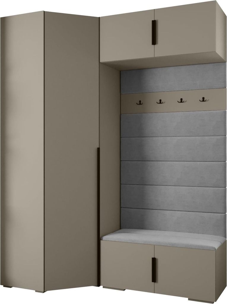 MEBLE KRYSPOL Inova 1 Möbelset Garderobe, 236,7x181,7x47cm Produktbild 