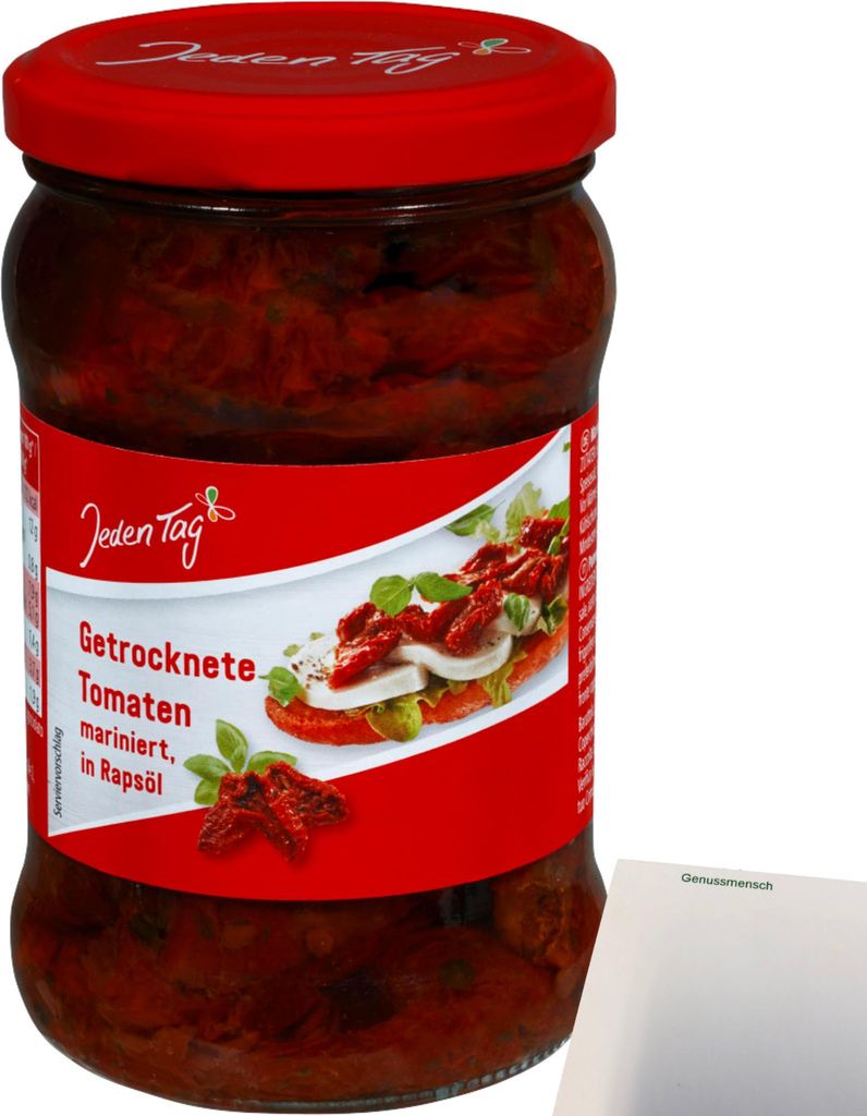 Jeden Tag getrocknete Tomaten (280g Glas) + usy Block