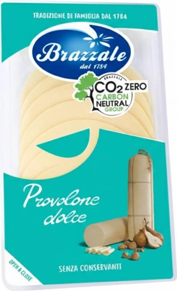 Łagodny ser provolone w plastrach 80 g - Brazzale Zdjęcie produktu 
