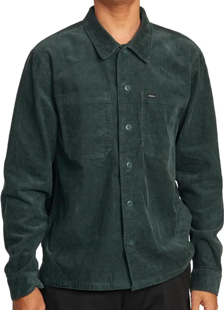 Surchemise en Velours Côtelé Vert Hunter Green Taille XL pour Hommes