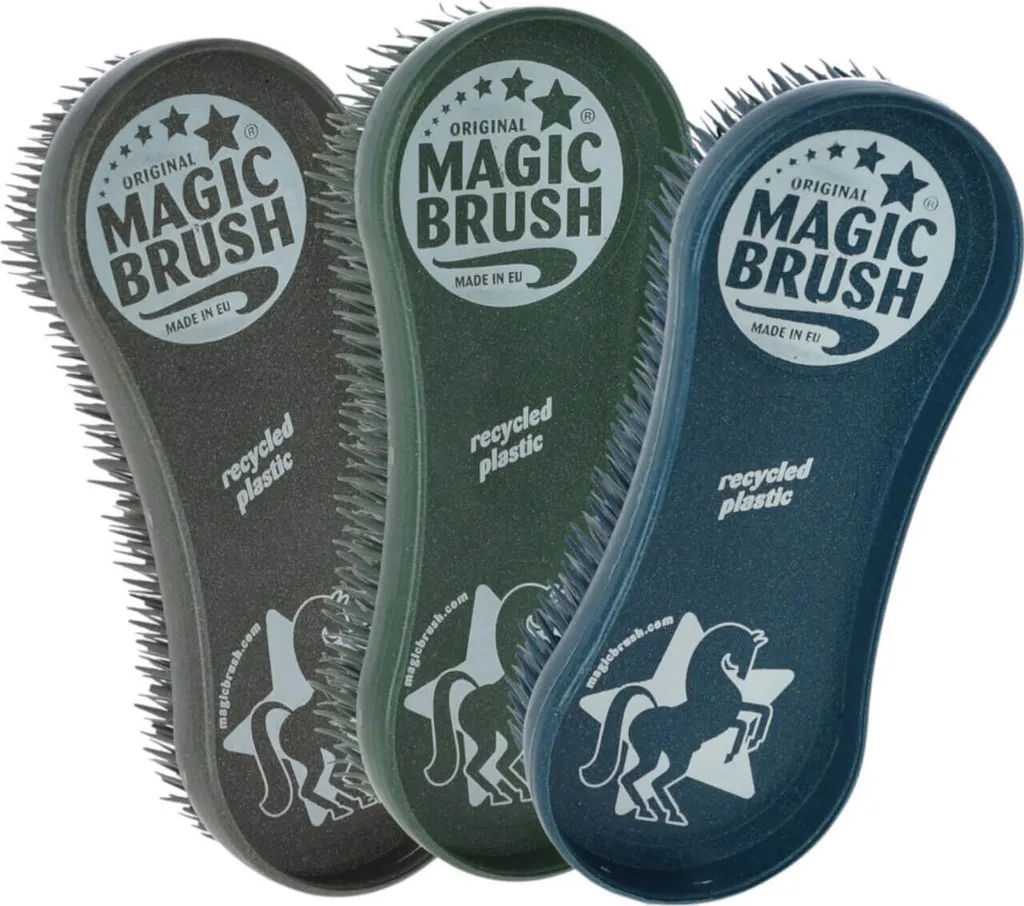 Set Magic Brush Cornflowers: Spazzole Sostenibili per la Cura del Cavallo