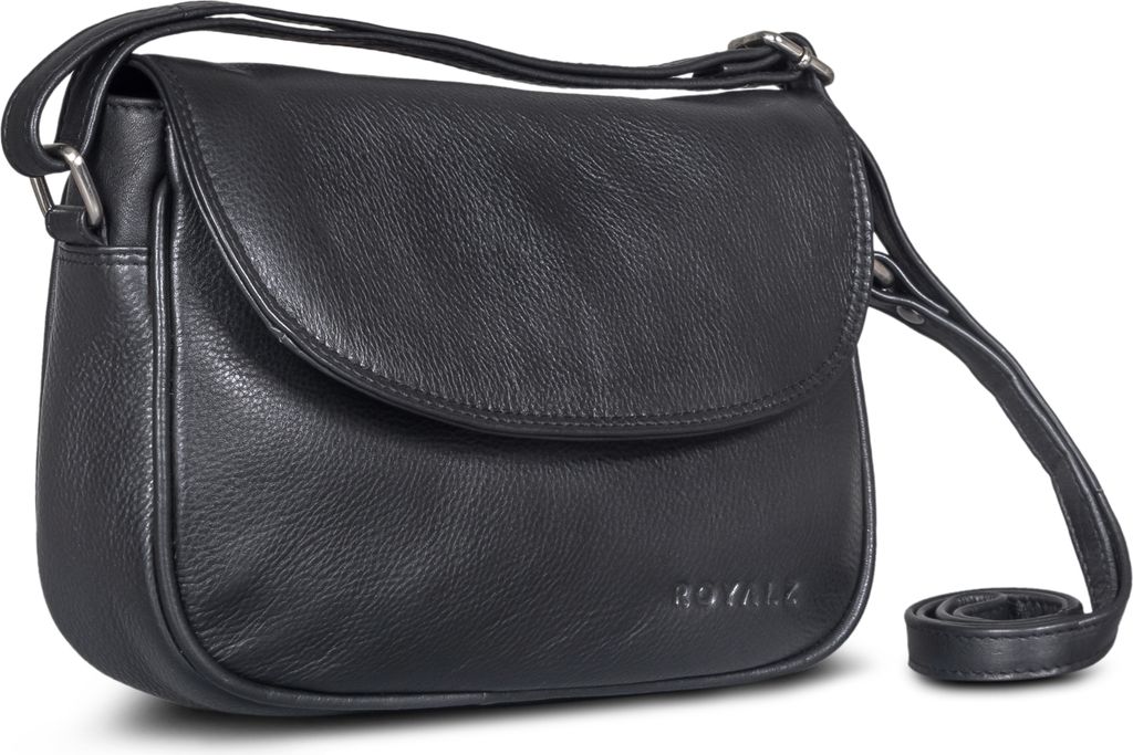 ROYALZ "Vermont" Echtleder Handtasche Damen klein im Vintage Look - kleine moderne Ledertasche perfekt als Ausgehtasche Abendtasche Schultertasche ...