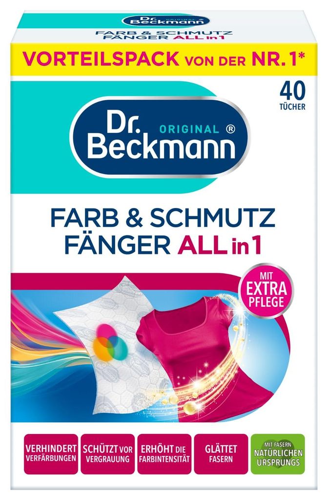 Dr. Beckmann Farb- und Schmutzfänger, 3in1 Farbfangtücher, Produktbild 