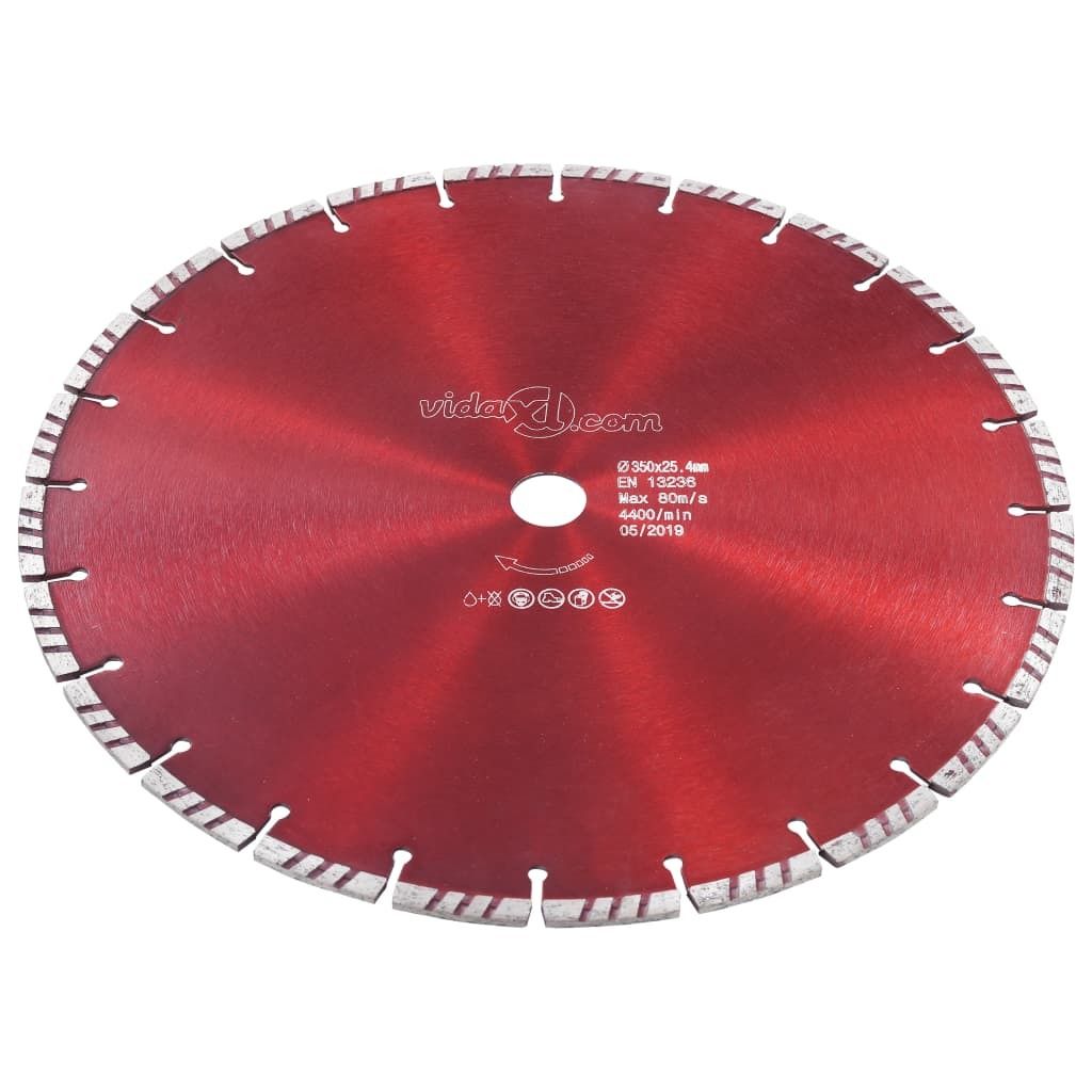 Möbel Diamant-Trennscheibe mit Turbo Stahl 350 mm - Garten & Heimwerken CLORIS7709198
