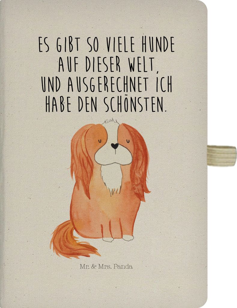 Mr. & Mrs. Panda notizbuch Hund Cavalier King Charles Spaniel - Transparent - Geschenk, kariertes, Spruch, Sprüche, Bester, Tagebuch, Cockerspanie...