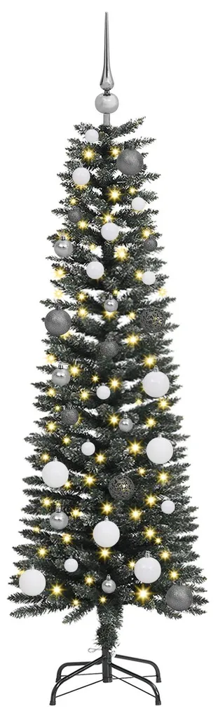 vidaXL Sapin de Noël Artificiel avec 150 LED Vert 150 cm avec Support