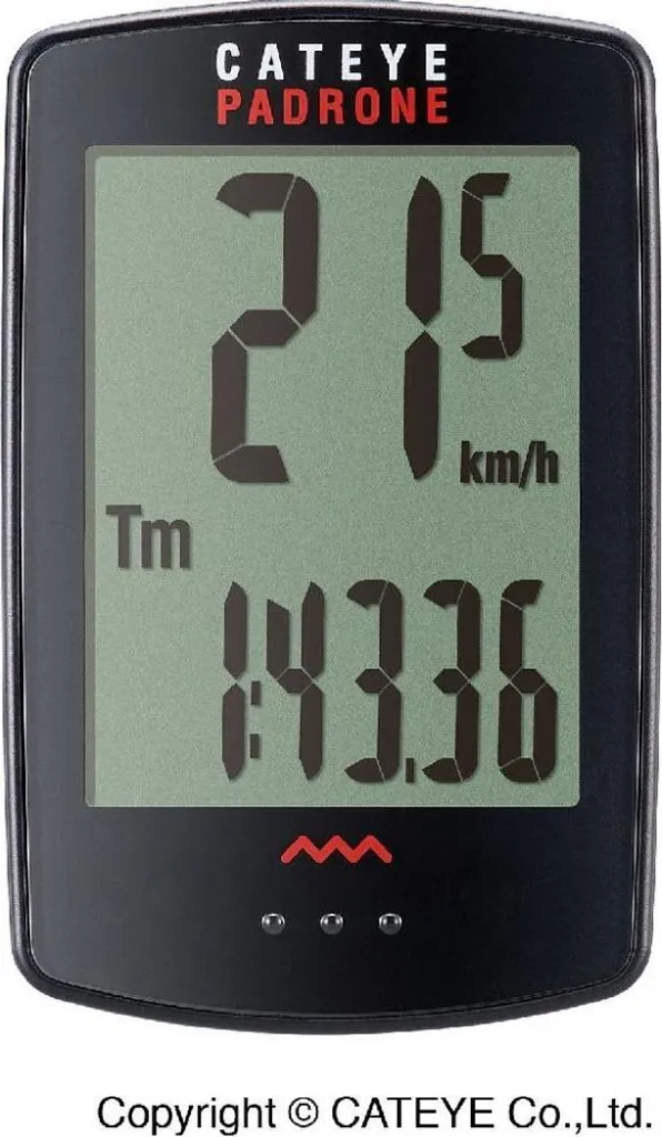 Compteur Cat Eye Padrone CC-PA100W Sans Fil Noir : Lisibilité Maximale