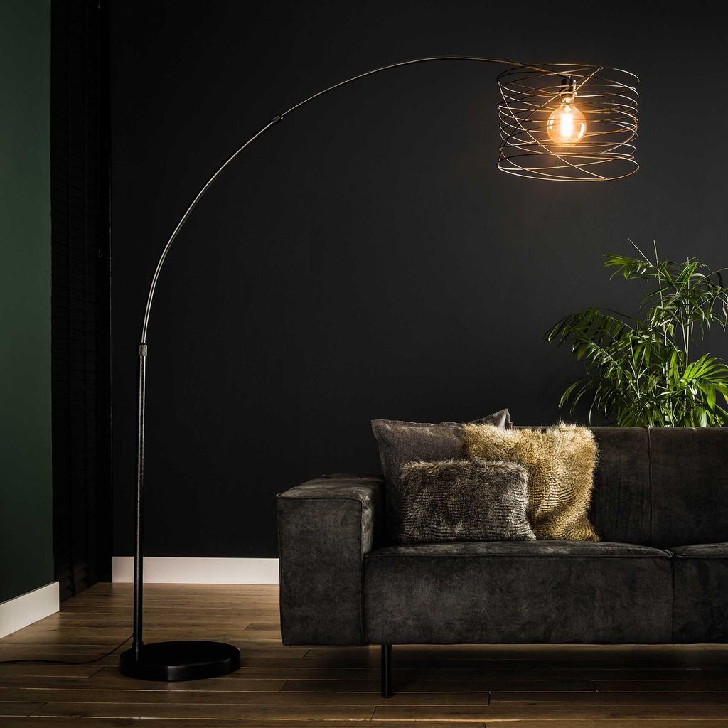 Hoyz - Bogenlampe Industrial - Ø45 - Spirale - Bogenform Produktbild 