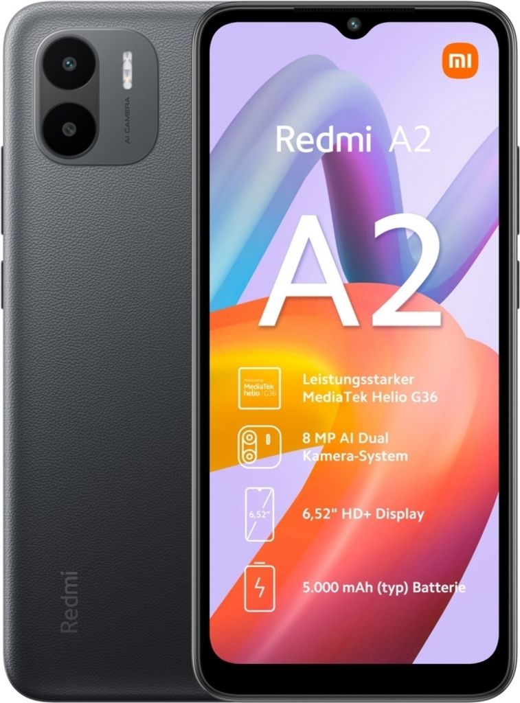 Xiaomi Redmi A2 16,6 cm (6.52") Dual-SIM Android 13 Go Produktbild 