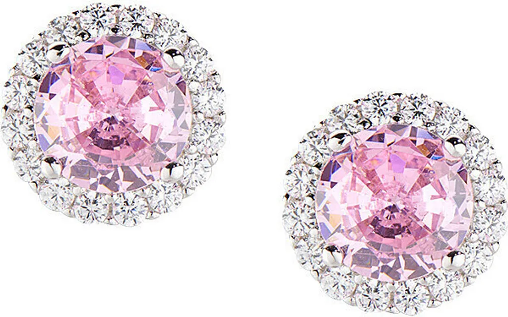 Orecchini a bottone Collezione Argento Amen Diamante - donna