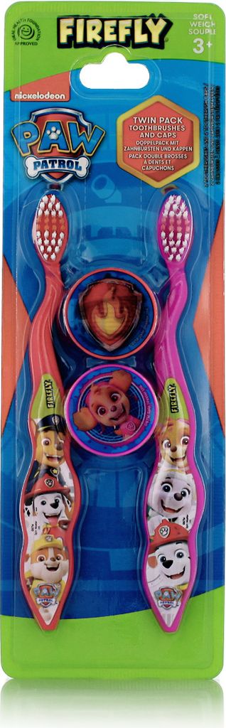 Nickelodeon Firefly Paw Patrol Twin Pack Soft 3+ (Red and Pink)