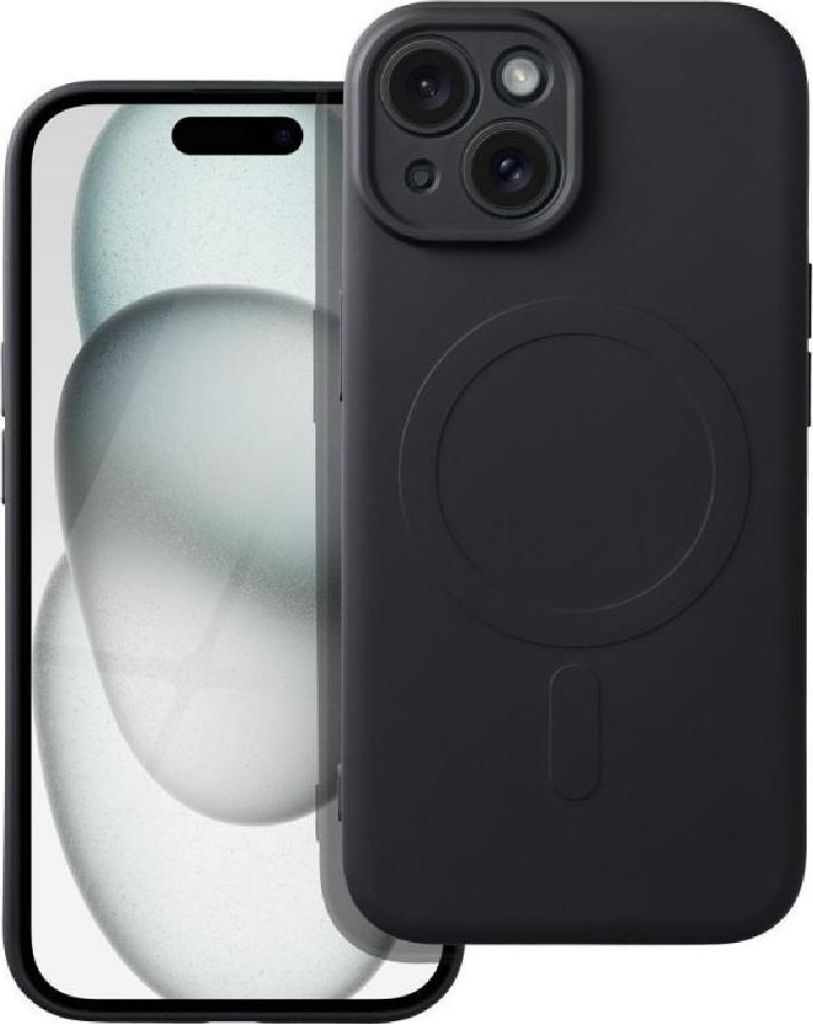 Case passend für iPhone 15 Silicone Mag Cover kompatibel mit MagSafe black