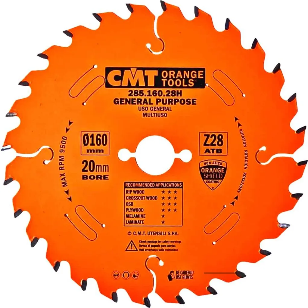 Lama Circolare CMT 160 mm Z28 Foro 20 | Precisione Industriale ATB