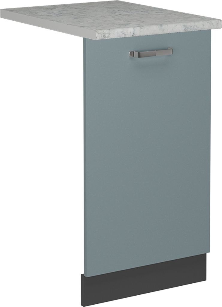 Geschirrspülblende Vicco R-Line Blau-Grau 45 cm , AP Marmor, Model 54990