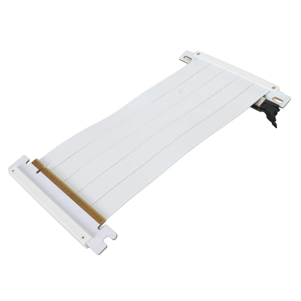 Câble Riser Vertical PCIe 4.0 pour RTX 4090 - Extension GPU 40cm Blanc